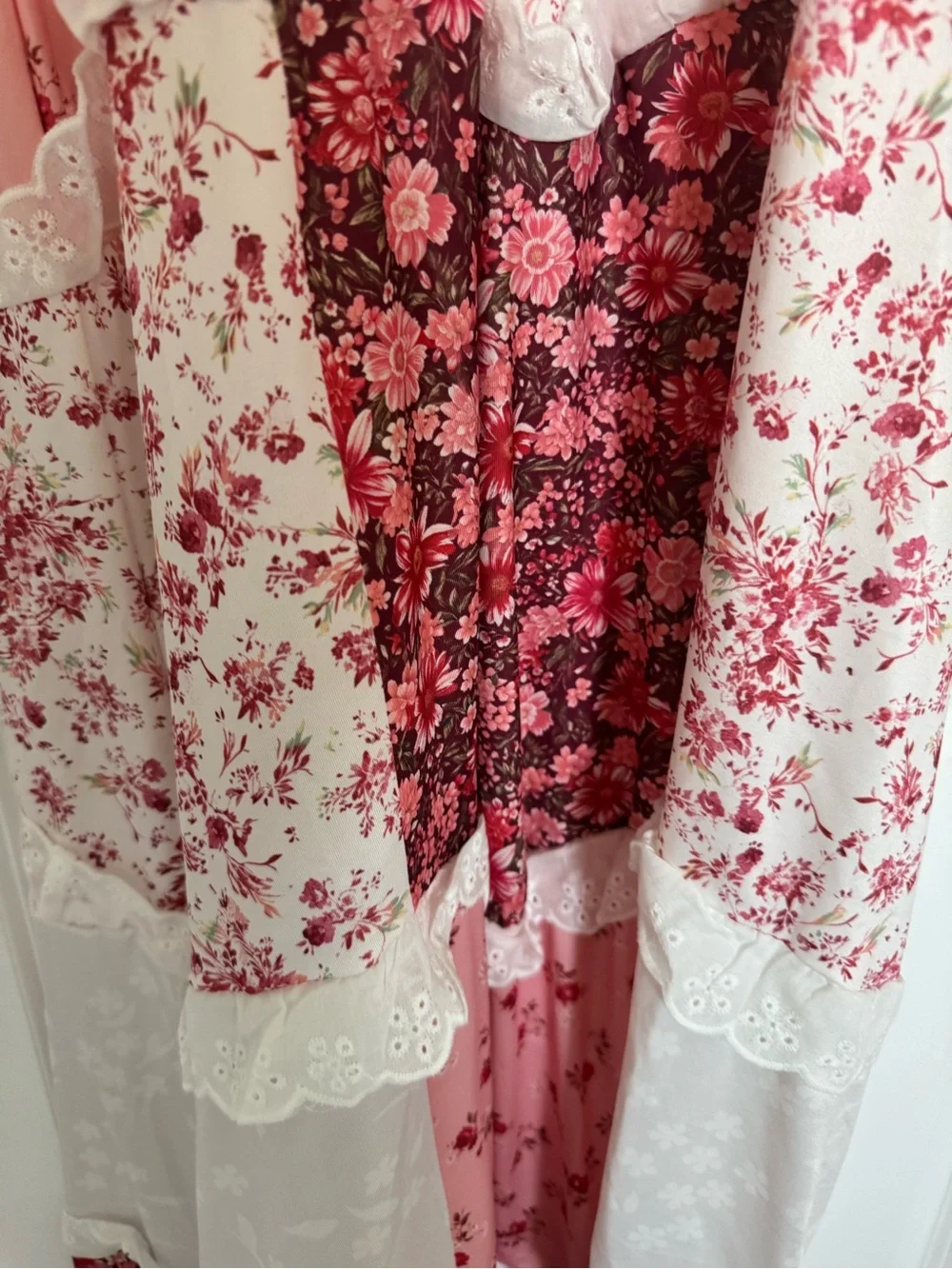 Amazon Floral Patchwork Maxi Dress in Pink and White - Picture 3 of 4